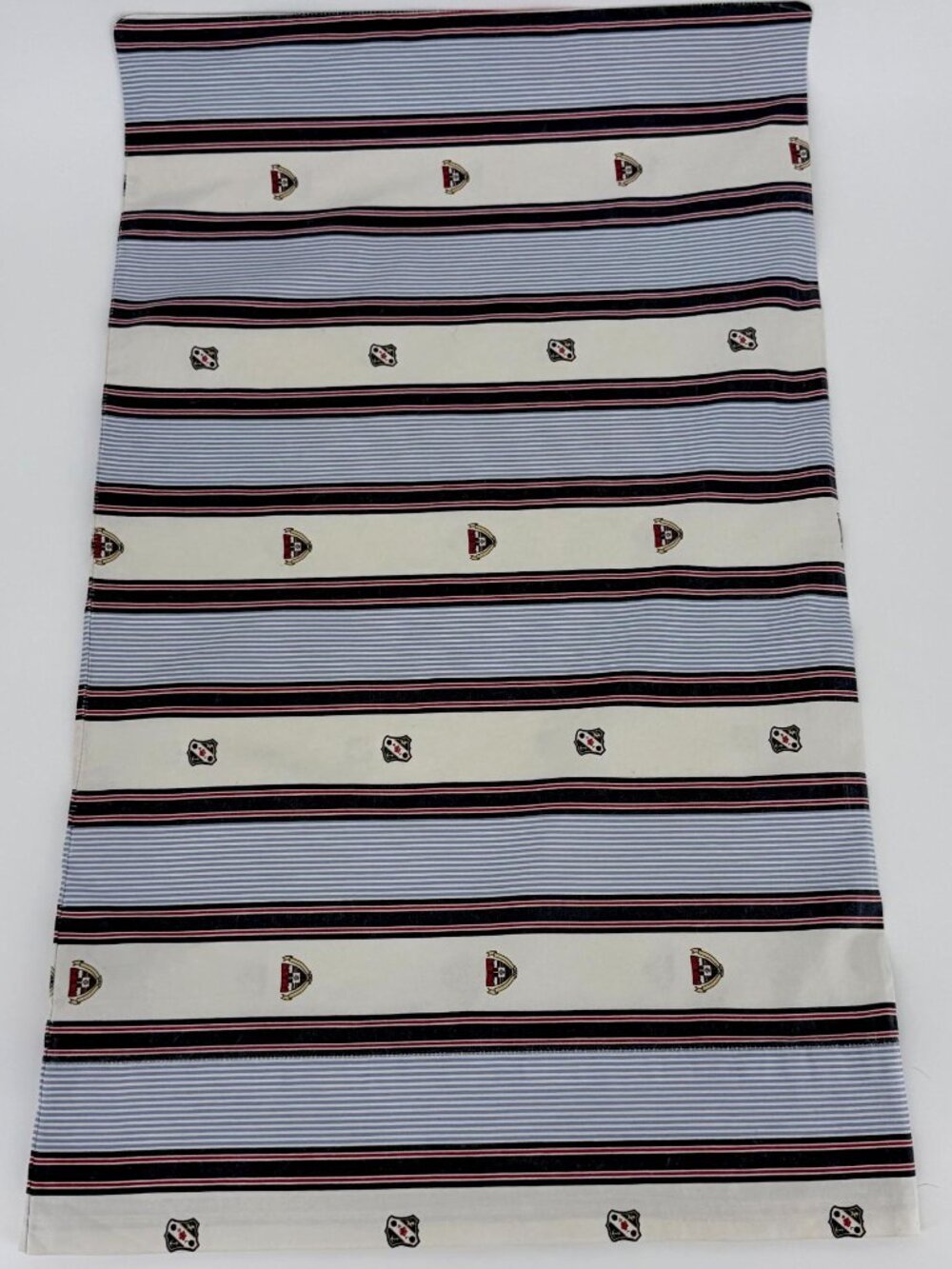 Vintage Ralph Lauren Pillowcase University Aaron Stripe Crest